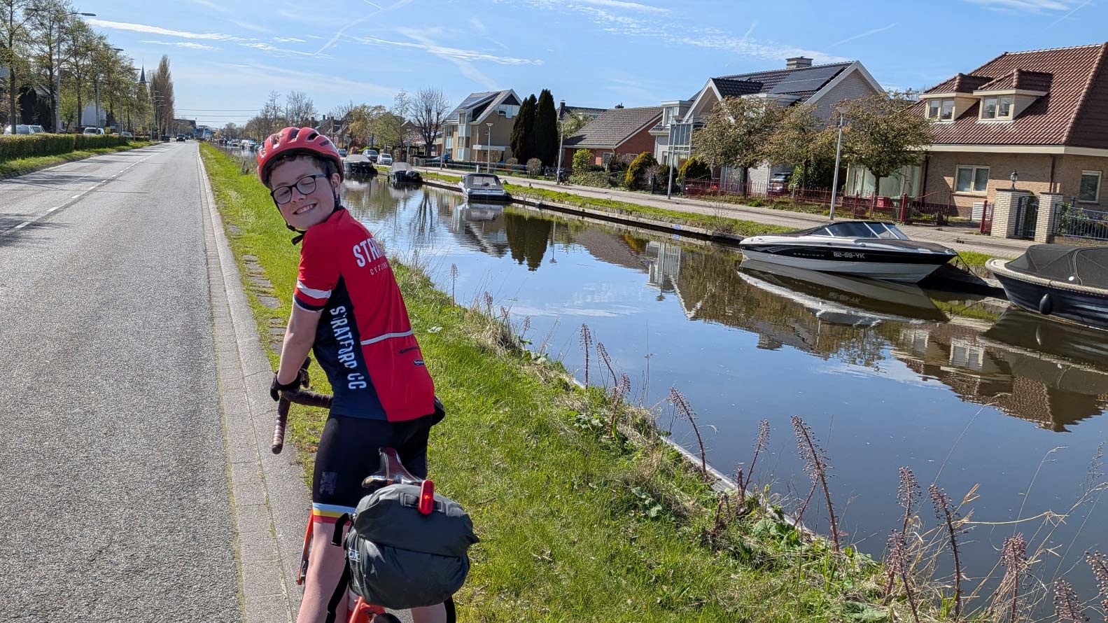Our intrepid Stratford junior makes it to the Netherlands